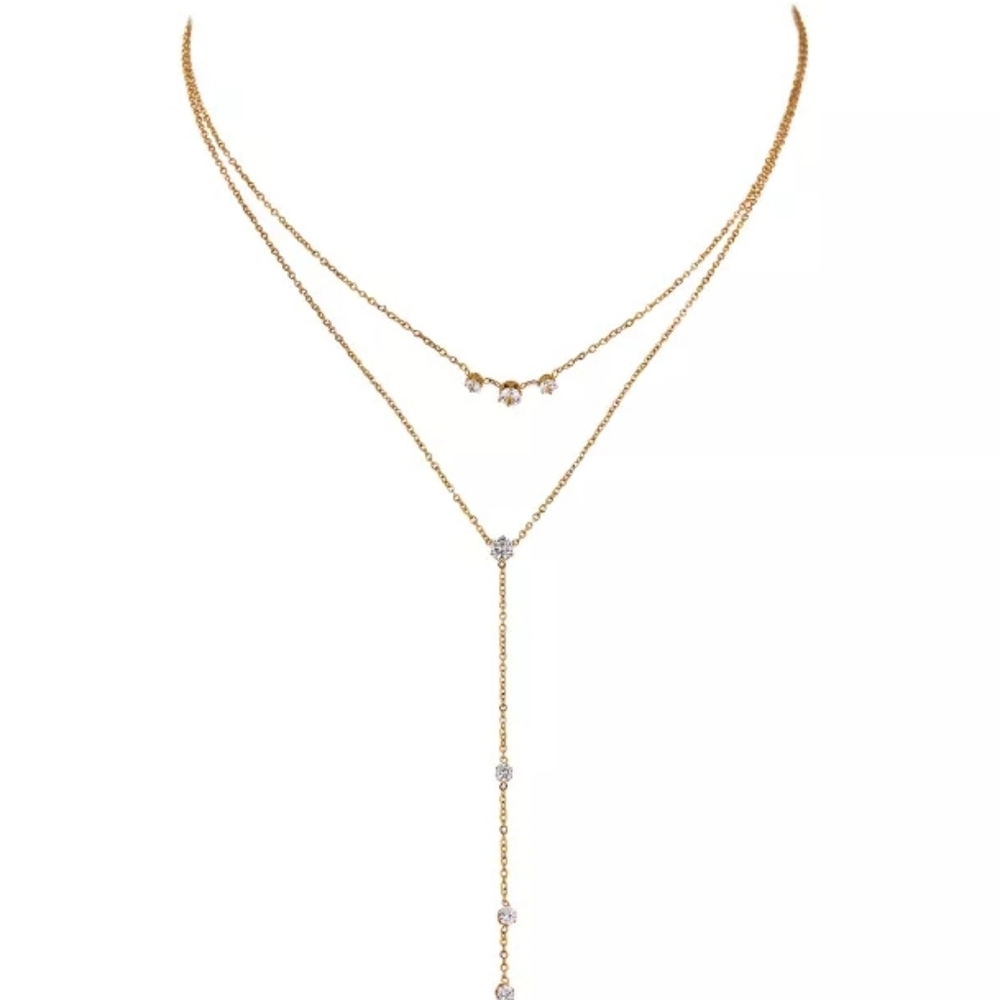 Pretty Layered Long Necklace - Picture 6 of 8